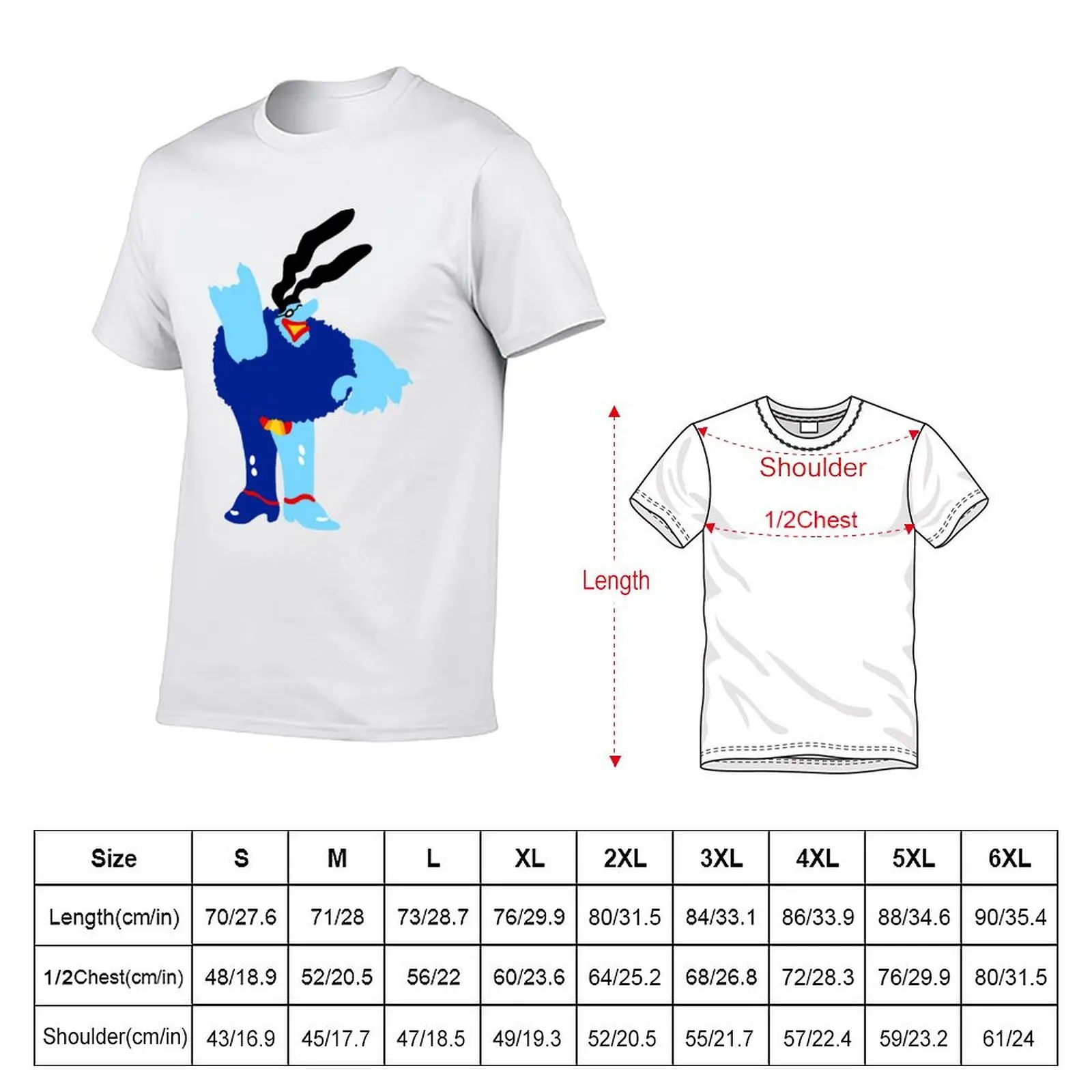 Фото Мужская футболка Minimal Blue Meanie, хлопковая футболка высокого качества для мужчин, хлопковая мужская футболка, летняя футболка №2