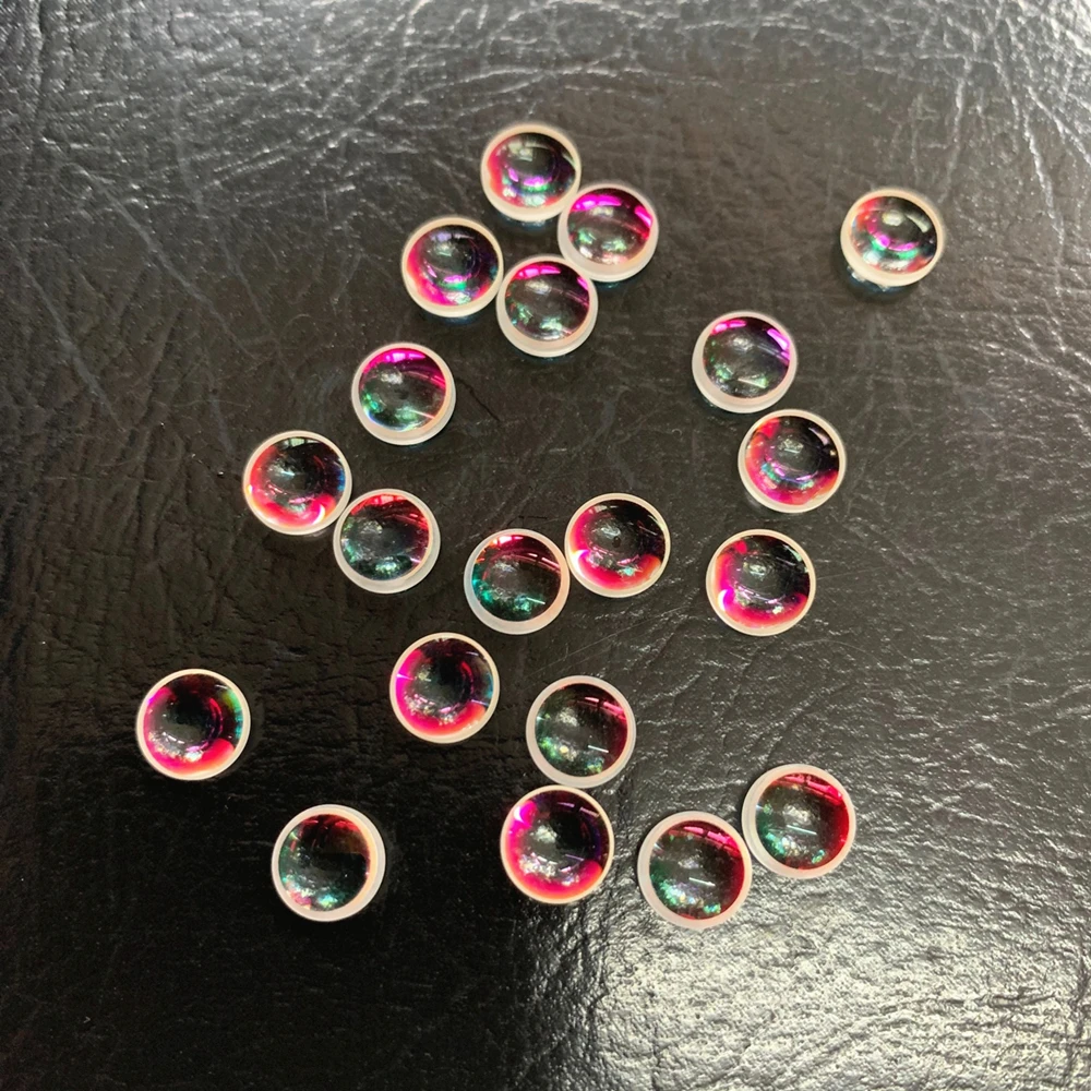 

20 шт. RGB комбайнер ленты Призма Радужная дихроическая биконусная двойная выпуклая треугольная линза ремесла декоративная Призма оптическое стекло