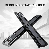 45mm drawer slides rebound drawer track cold rolled steel closet rail 10 20 inch cabinet slide furniture hardware accessories