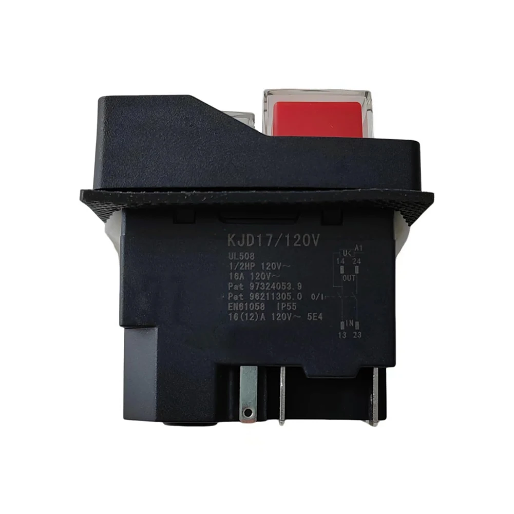 Электромагнитный переключатель KJD17/120 В 5Pin Kjd17 120 кнопочные переключатели 1/2hp 16 А