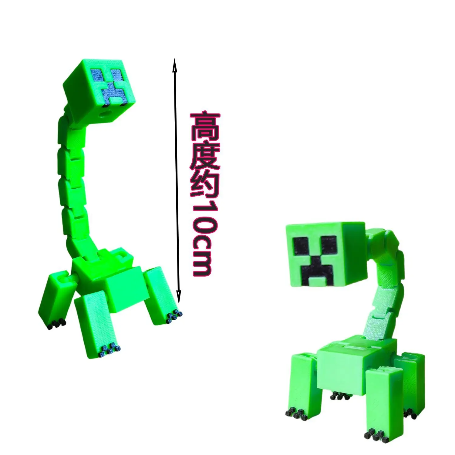 Оригинальная полностью подвижная фигурка MC Mutant Creeper Minecraft, коллекционная модель для декора (art.: 3920da76245db) - 3920da76245db