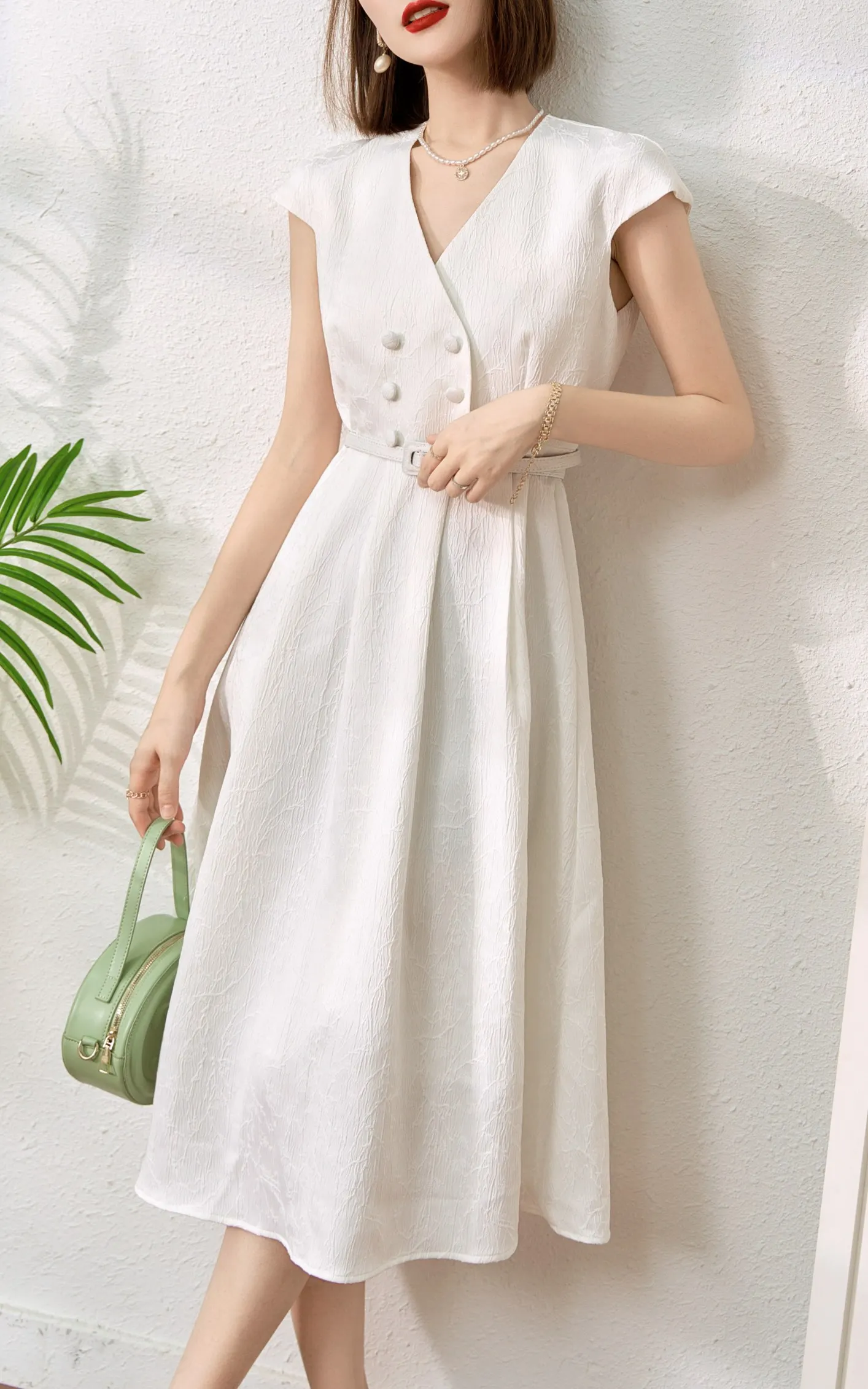 2023 spring and summer women's clothing fashion new Jacquard Dress 0511