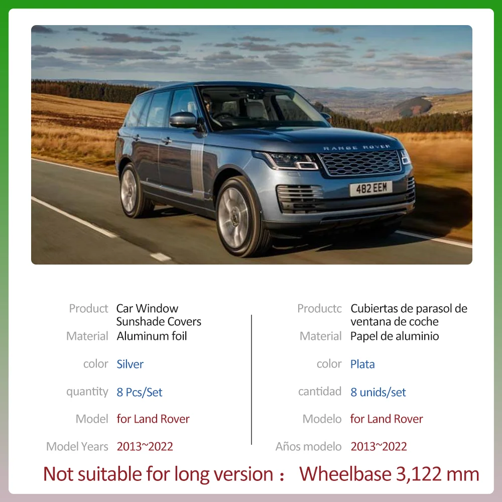 Автомобильные солнцезащитные очки для Land Rover Range L405 2013 ~ 2022 2014 2015 2016 2017 2018 2019 2020