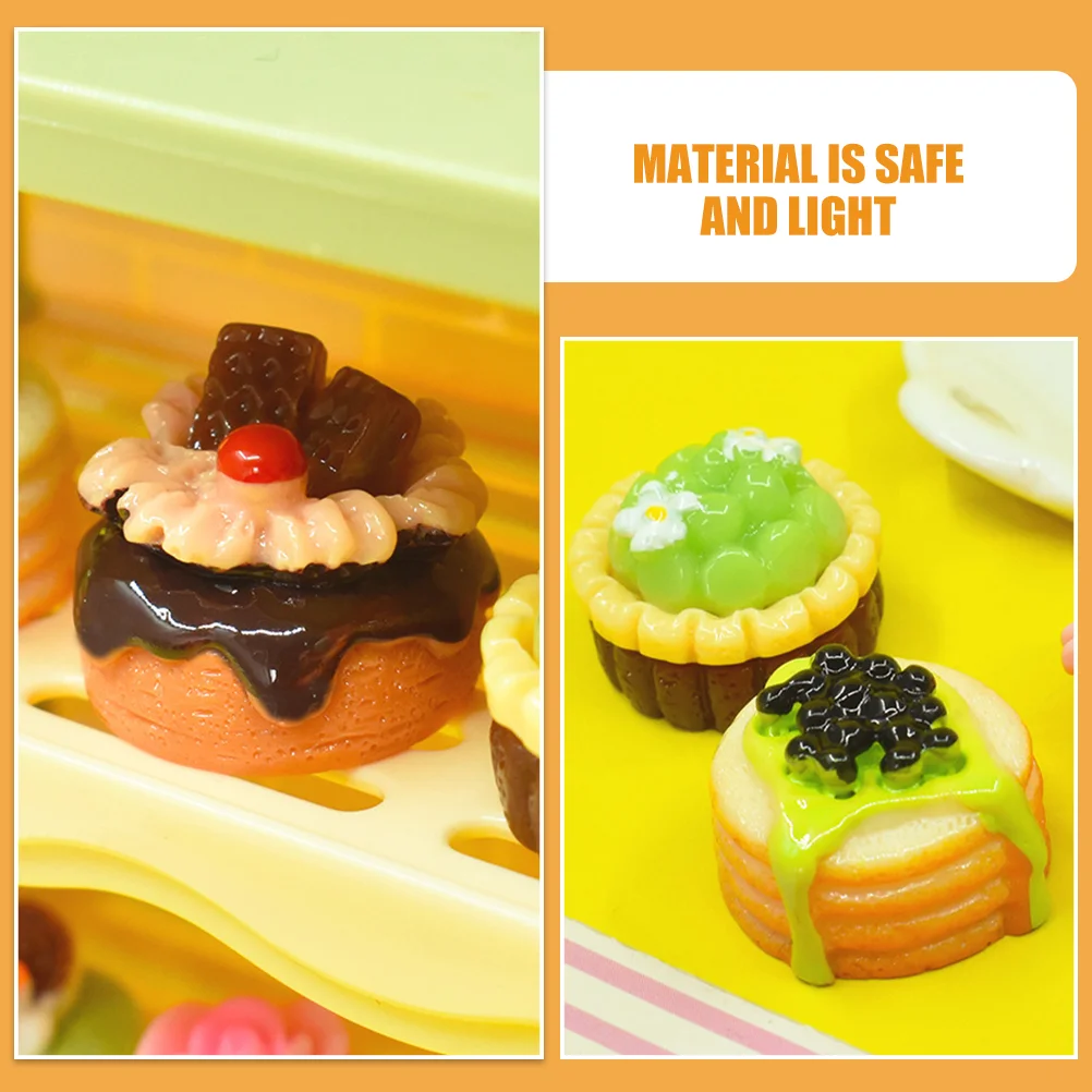 12 шт. имитация фруктового торта мороженого миниатюрный десерт искусственный