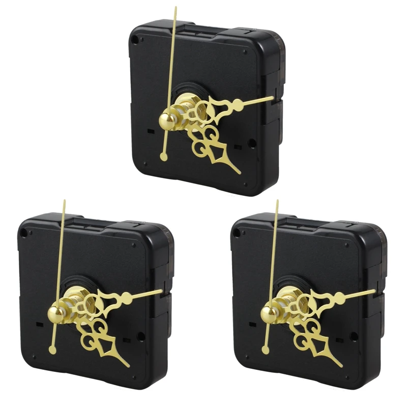 

NEW-3X DIY Clock Metal Texture Creative Wall Clock Retro Wall Clock Movement Accessories