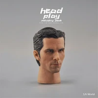 16 male soldier bat hero christian bale head sculpt head carving model for 12 action figure body
