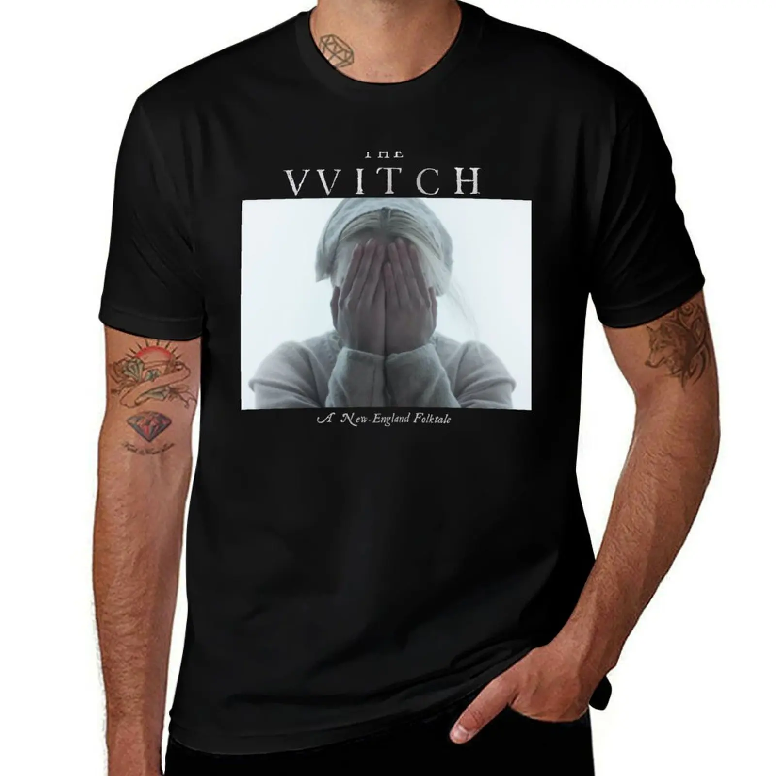 Фото THE VVITCH // THE WITCH - футболка с принтом peek-a-boo, повседневная футболка из мягкого хлопка с короткими рукавами №1