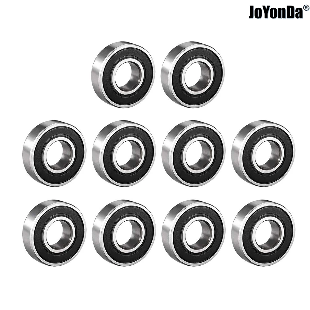 

6001-2RS Double Rubber Seal Bearings 12x28x8mm 10pcs Deep Groove Ball Bearing