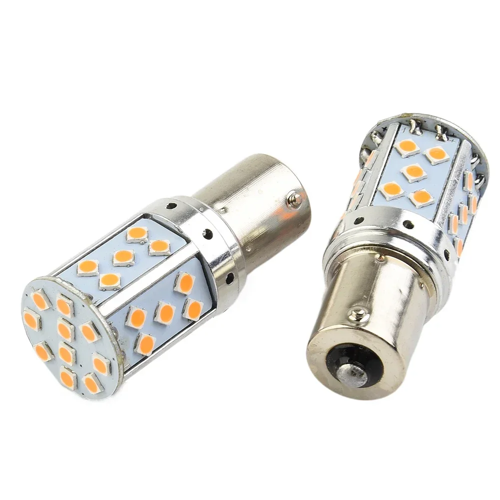 Совершенно новые светодиодные лампы BAU15s аксессуары янтарная яркая лампочка без