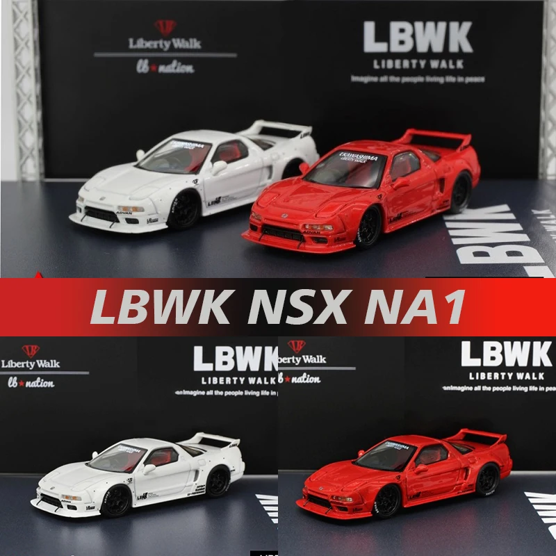 

Star в наличии 1:64 LBWK NSX NA1, коллекционная красно-белая модель автомобиля, коллекционная Миниатюрная игрушка для машинок