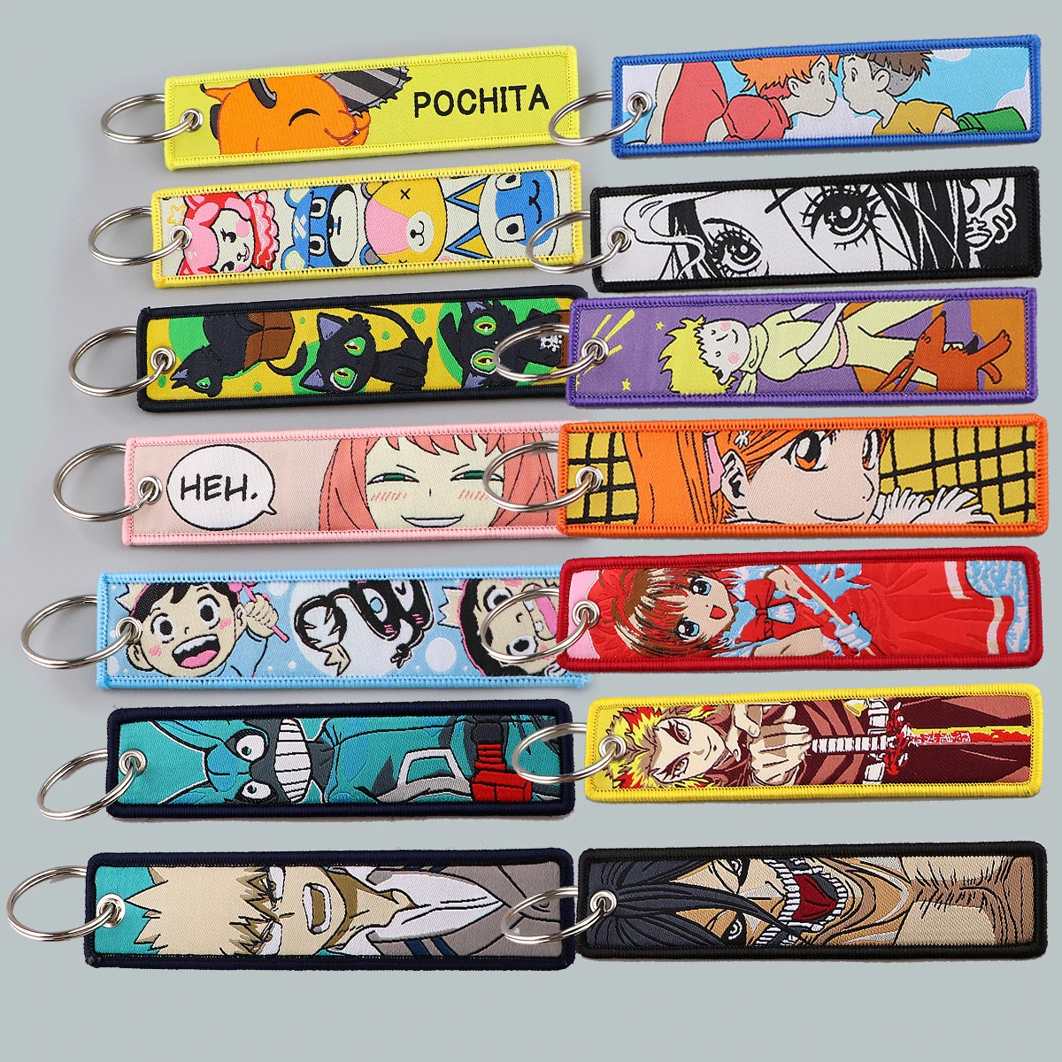 

Japanese Anime NANA Key Chain Chainsaw Man Pochita Key Fobs Key Tag For Motorcycles Cars Backpack Chaveiro Key Ring Gifts