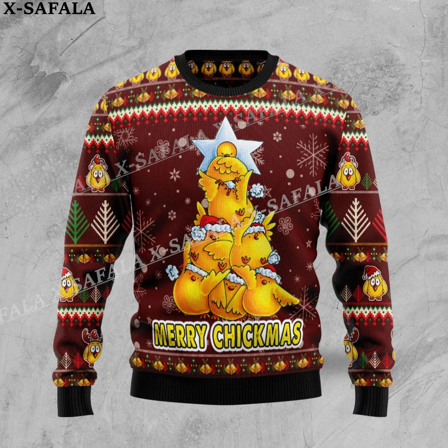 Забавная Рождественская елка с гирляндными шариками Гадкий женский свитер