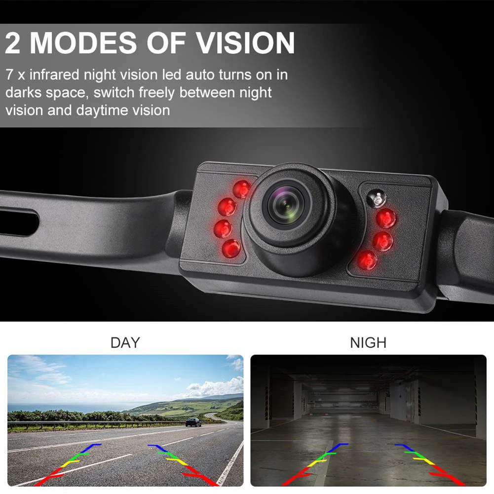 

Brand New Backup Camera Reversing Camera Accessories DC 12V Fittings License Number Plate Night Vision Rear View