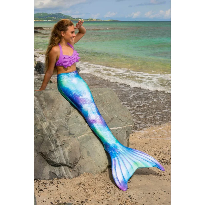 2024 новейшая &quotРусалка&quot Детский Взрослый летний купальник русалки для