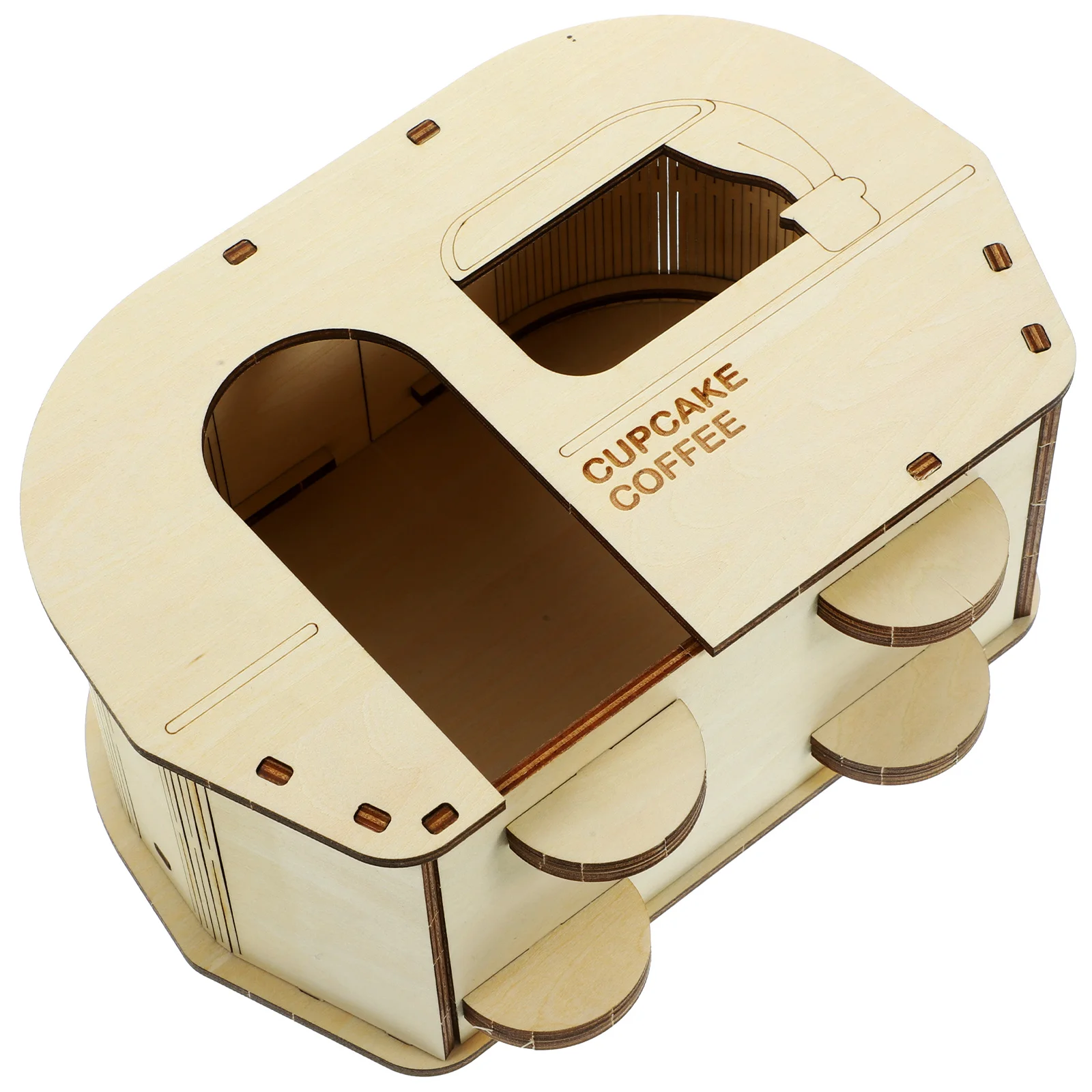 

Hamster Hideout House Rat Nest Home Wood Wooden Chinchilla Cage Toy Accessories