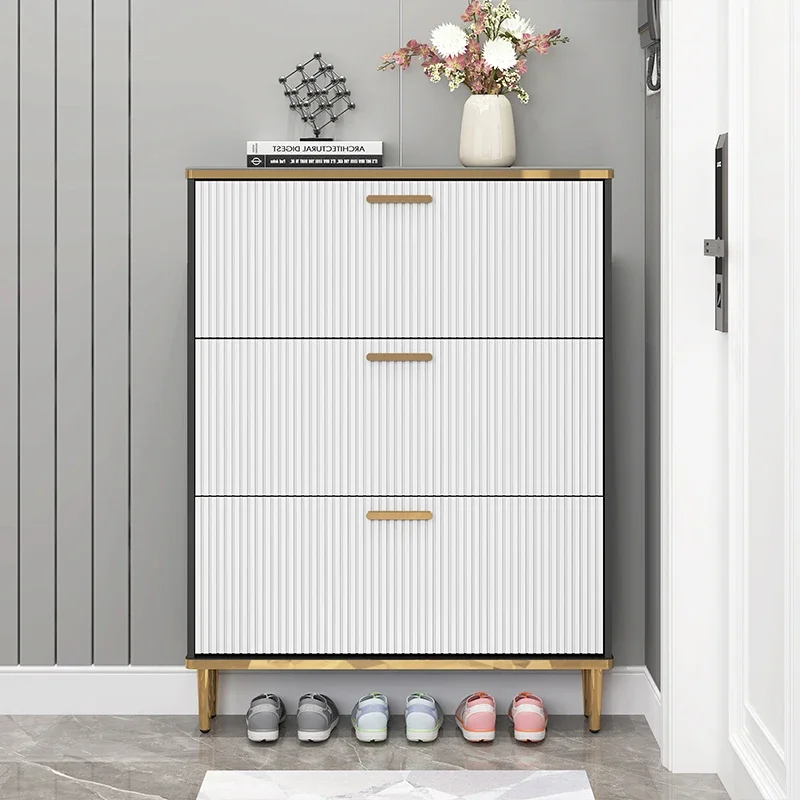

Shelf Storage Shoe Cabinets Organizer Outdoor Modern Metal Shoe Rack Design Waterproof Gabinetes De Sapatos Entryway Furniture