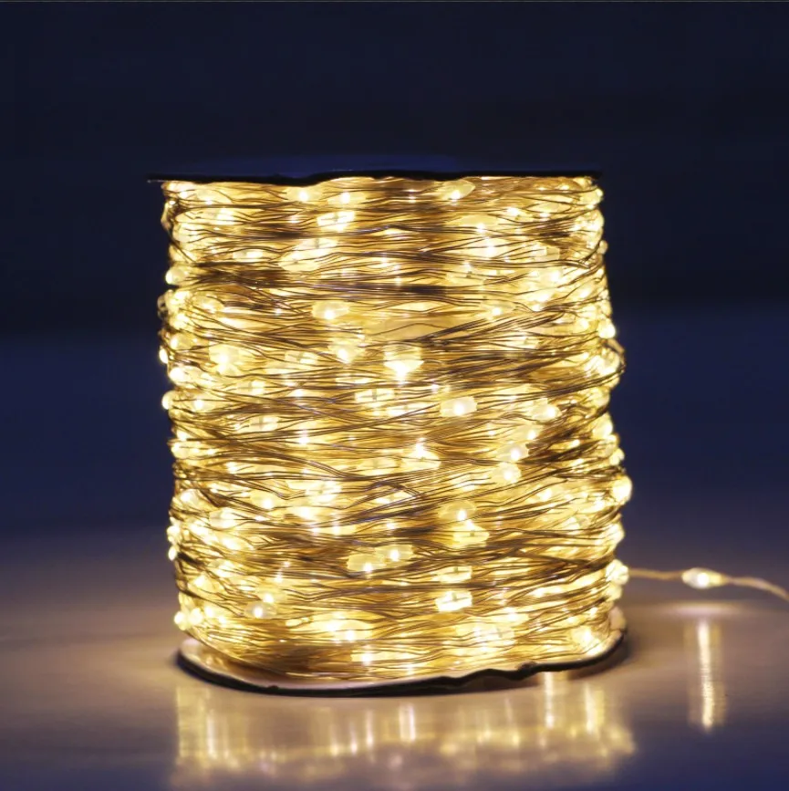 

КIKIELF Светодиодная гирлянда теплый белый/белый/цветной 10/20/30/50/100/120/200 метров