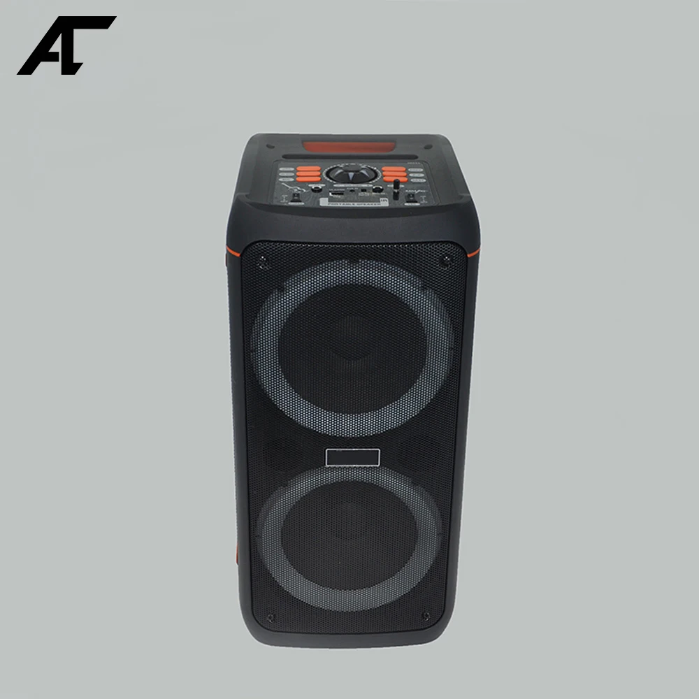 

Dual 8" Caixa De Som Bluetooth Speaker Portable Wireless Column Big Power Stereo Subwoofer Bass Party Music LED Light With Mic