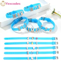 specials lake blue charm strap rubber childrens bracelet diy unicorn lollipop birthday string jewelry boy girl bracelet gifts