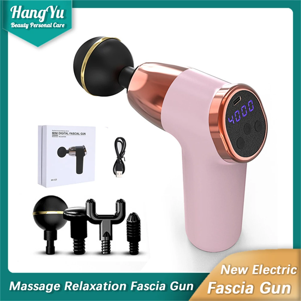 

New Electric Muscle Massager Muscle Relaxation Mini Fascia Gun Relaxer Massager Electric Impact Lcd Cervical Massager
