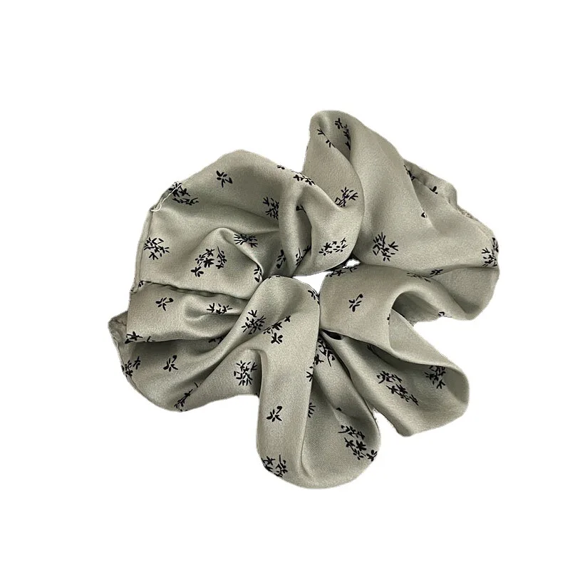 Французская винтажная атласная повязка на волосы с кольцом для большого