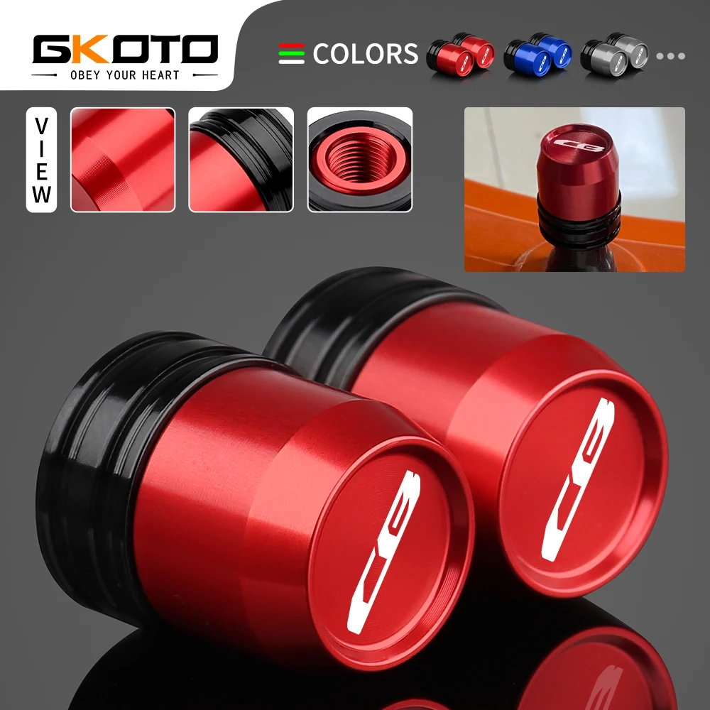 

For Honda CB650R CB500X CB500F CBR650R CB650F CBR650F CB300R CB125R CB1000R Motorcycle Wheel Tire Rim Valve Stem Caps Covers