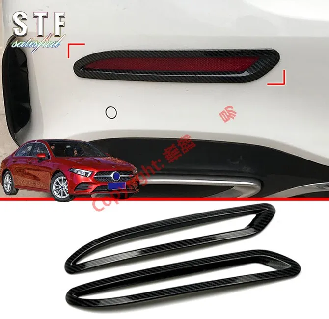 

Стильная задняя противотуманная фара из углеродного волокна, отделка Обложки для Benz A класса W177 2019 2020, автомобильные аксессуары, наклейки W4