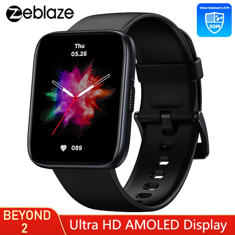 

Zeblaze Beyond 2 5ATM 50M Waterproof Smart Watch Men 1.78" 390*450 Pixels Ultra HD AMOLED Display Built-in GPS Smartwatch Women