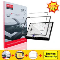 tempered glass screen protector for tesla model 3 y 2022 2021 2020 center control accessorie matte anti glare hd film protection