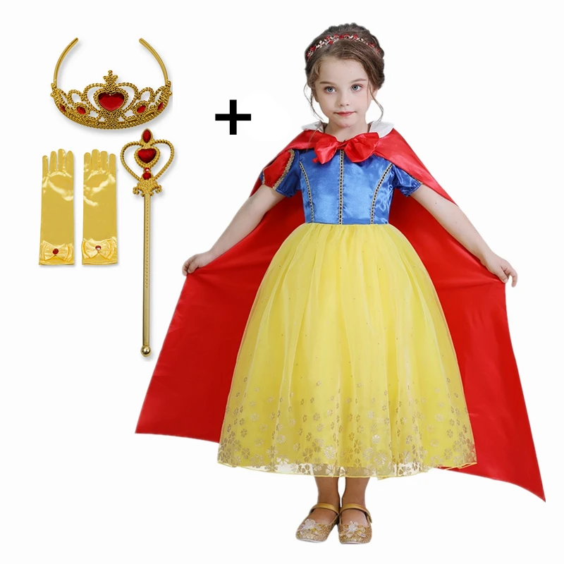 Fancy Beauty Princess Dress up Party Costume Long Sleeve 4 Layers Cosplay Halloween Birthday Gift | Детская одежда и обувь