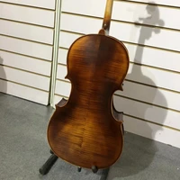 handmade brown varnished antique matte high grade solid paintings flame maple cello
