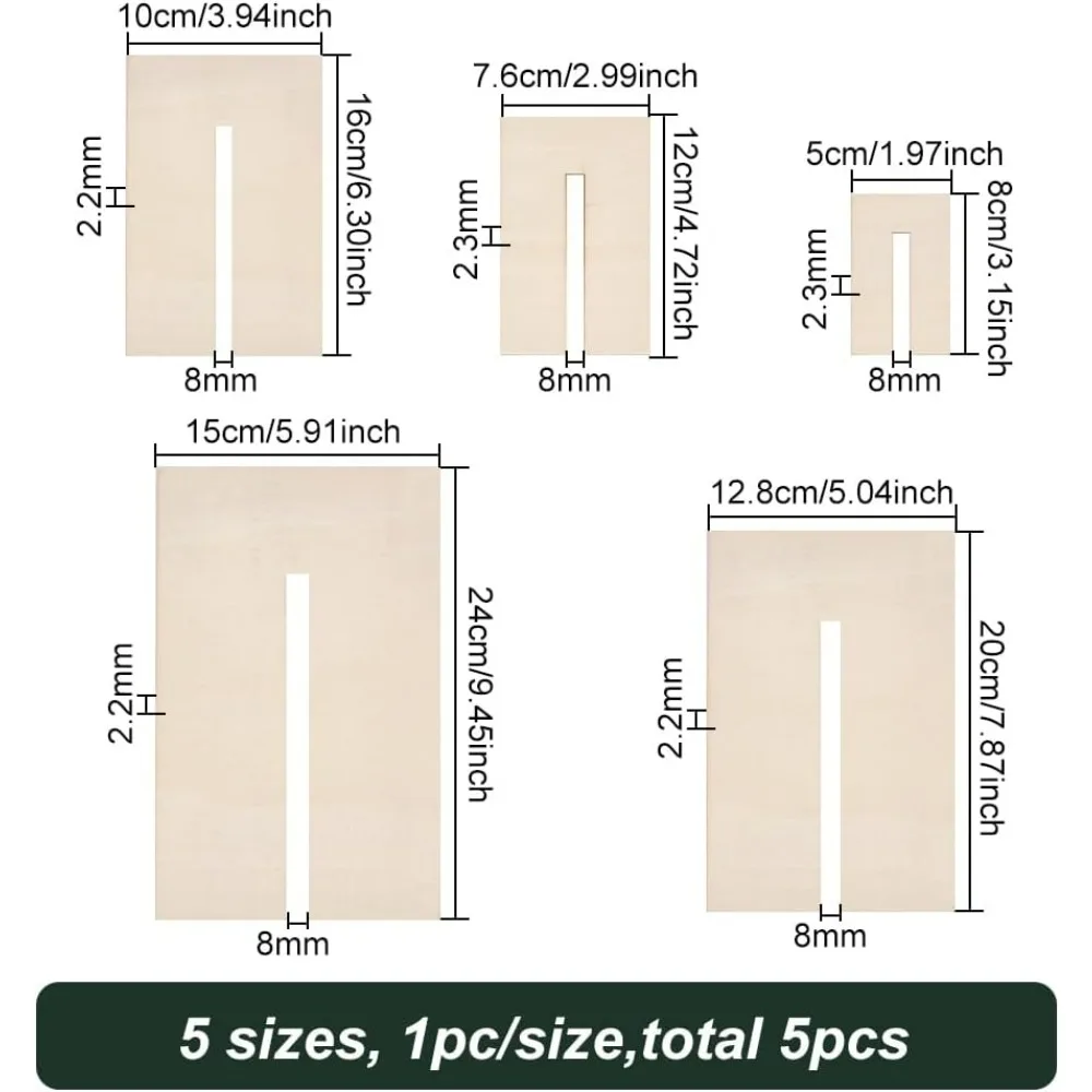 5 шт. шаблоны для изготовления бантов деревянные доски галстуков-бабочек швейный