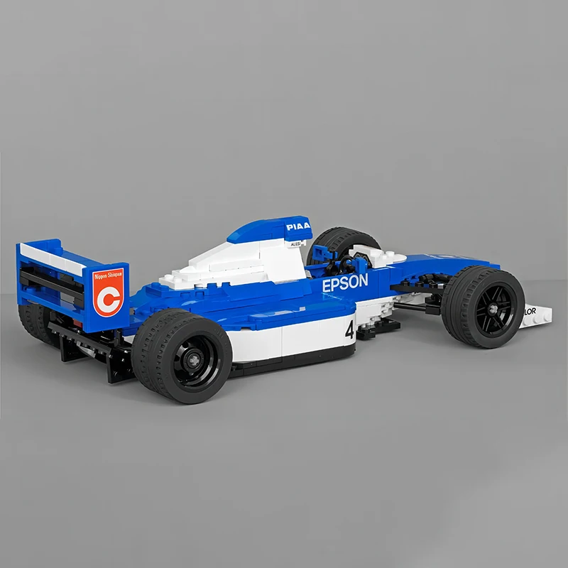 MOC-81313 Классическая технология гоночный автомобиль tyrrella 019 Supercar MOC строительные