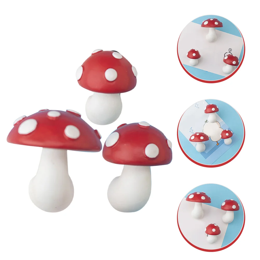 

3Pcs Whiteboard Magnets Mushroom Magnet Locker Decor Locker Magnets Mushroom Whiteboard Magnets Mushroom Refrigerator Magnets
