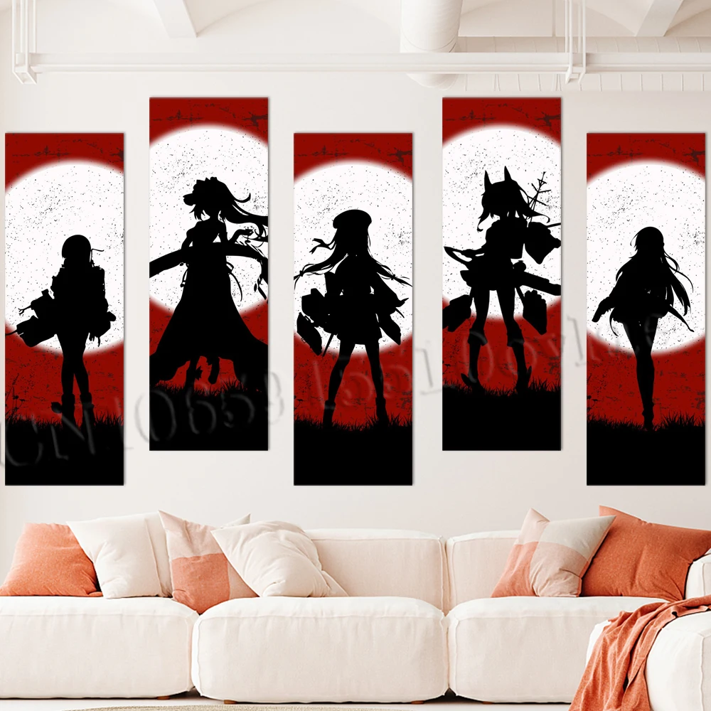 

Wallpaper PVC Paintings Wall Art Anime Home Decoration Azur Lane Poster HD Printed Classic Self-adhesive Pictures Living Room