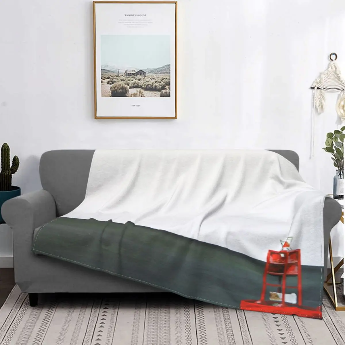 

Manta ancha para cama, colcha a cuadros, manta térmica a cuadros para Picnic, lino y algodón