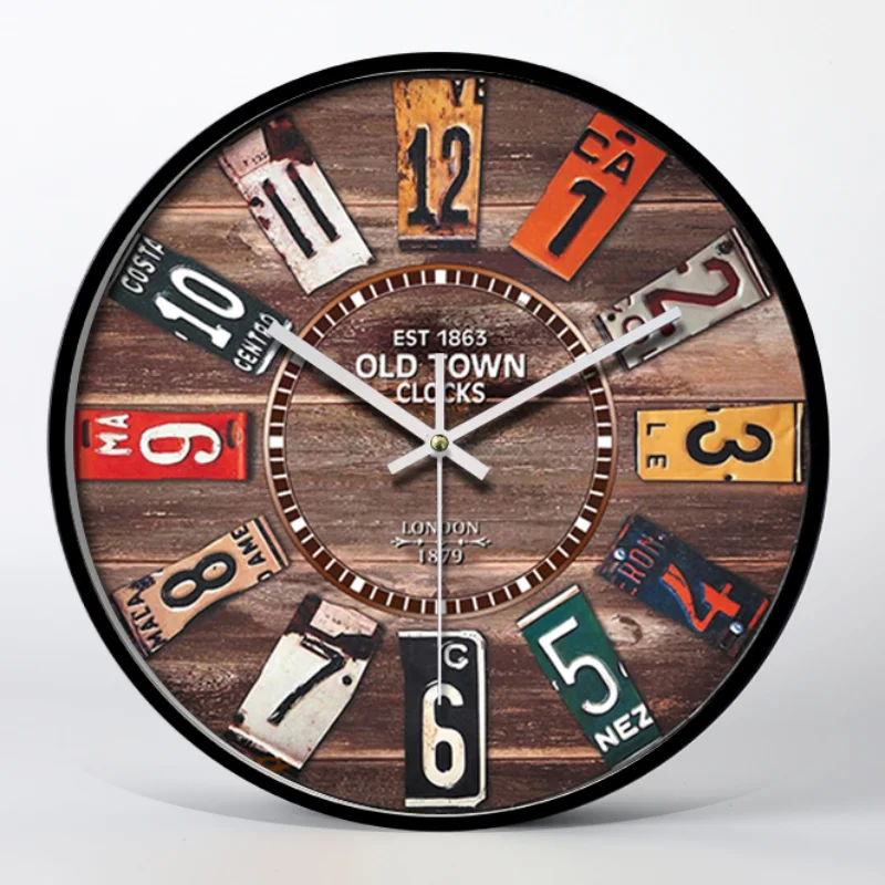 

Настенные Ретро-часы, ностальгические креативные В индустриальном стиле для гостиной, кафе, бара