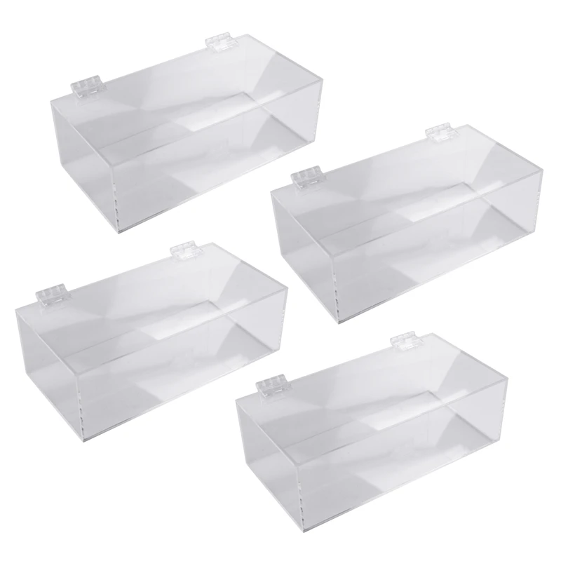 

4X Nonporous Acrylic Clear Tissue Box Disposable Mask Storage Box Gloves Dustproof Organize Box