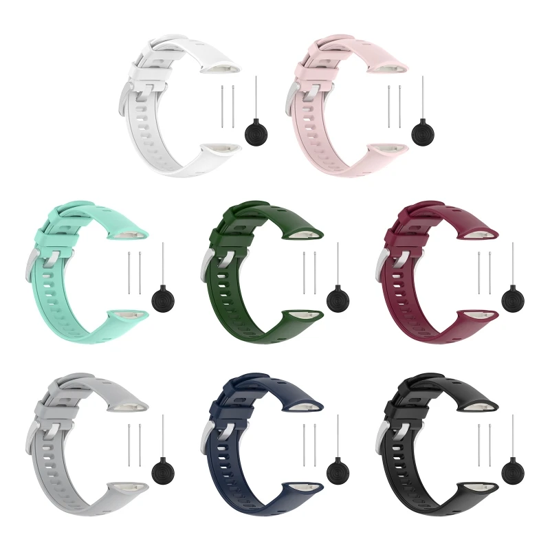 

Silicone Watchband Soft Watch Band Wrist Strap Repalcement Wristband 27mm Width Compatible with Polar VantageV2