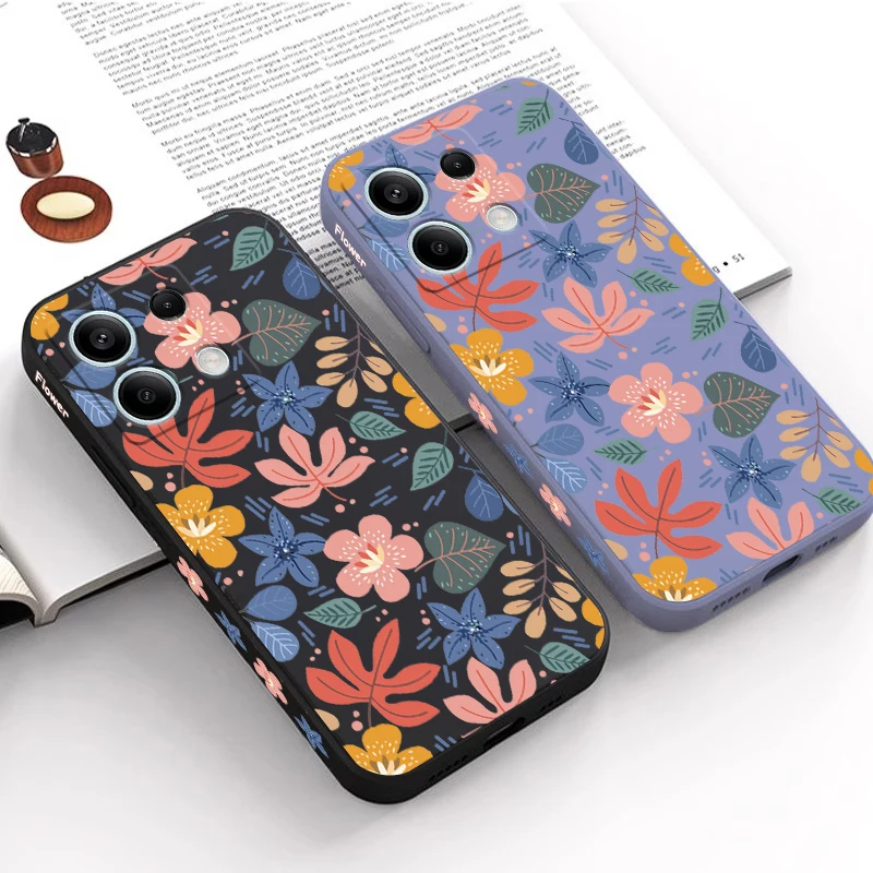 Note13 Силиконовый чехол для телефона с цветными листьями Xiaomi Redmi Note 10Pro 10T 11 11S 11Pro 13 13R