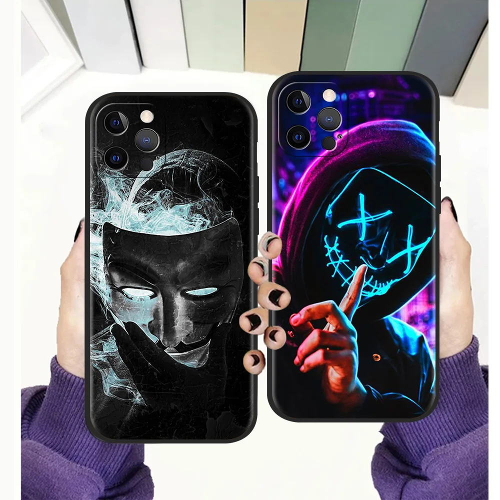

DJ Man Antigas Mask Luxury Phone Case Cover For iPhone 13 12 11 Pro Max 8 7 Plus X XR XS Max SE 2020 Fundas Silicone Soft Shell