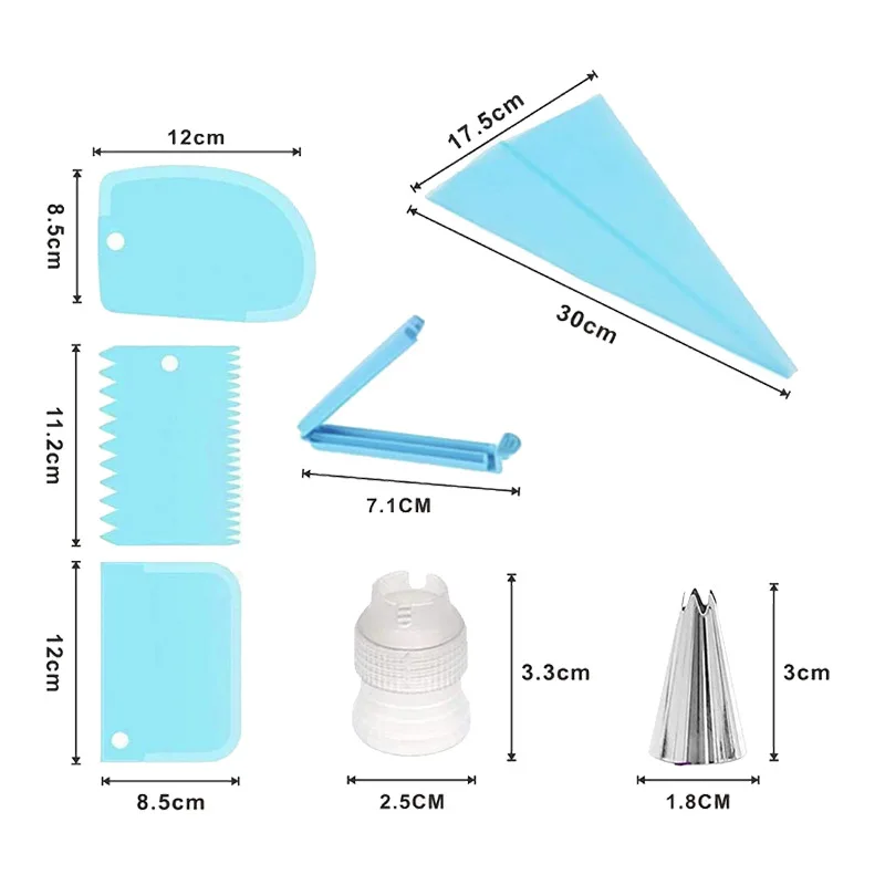 14 шт./компл. набор многоразовых кондитерских насадок для глазировки кондитерский