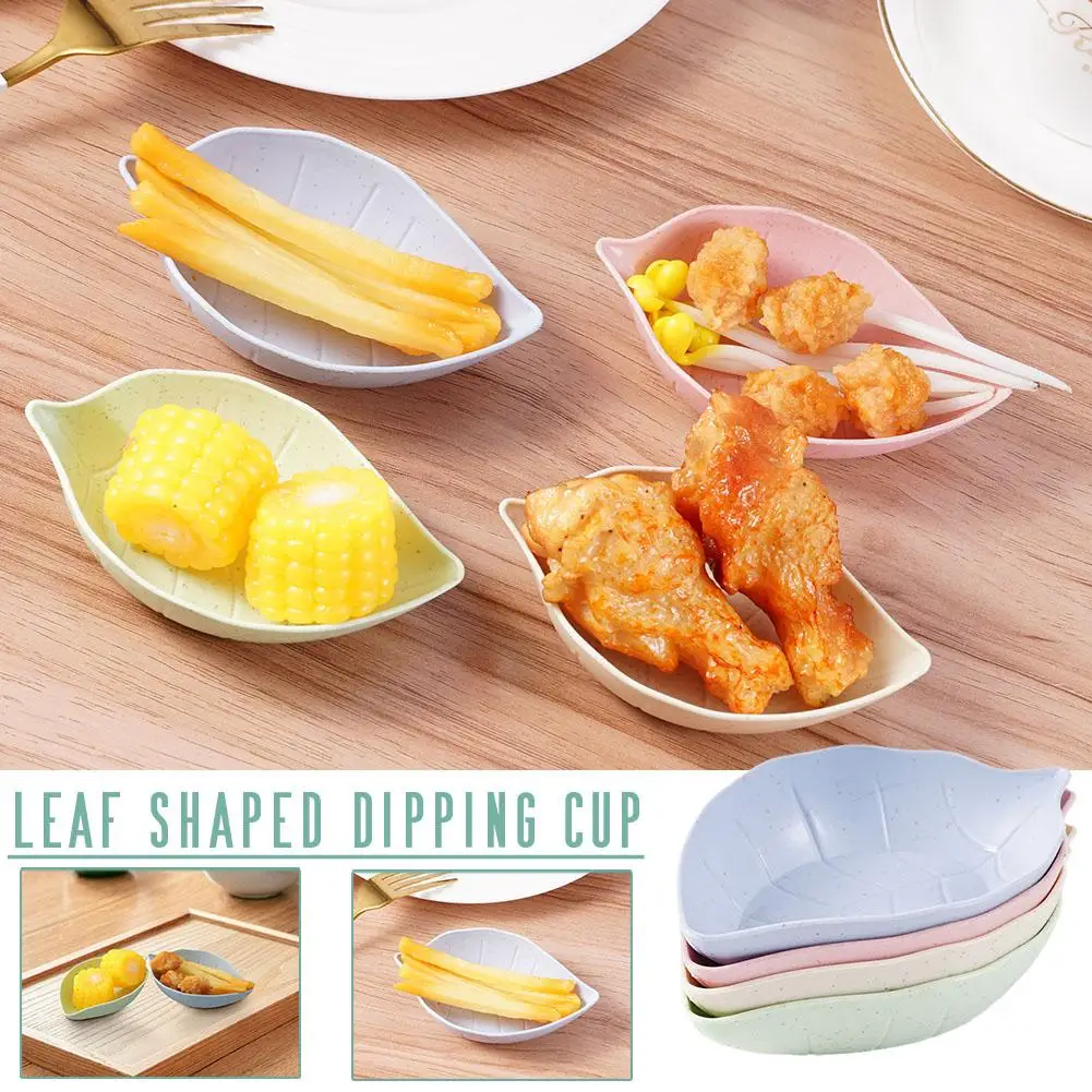 

1pcs Wheat Straw Seasoning Dish Hot Pot Dipping Bowl Sauce Cup Tray Food Saucer Small Soy Vinegar Appetizer Sushi Container B8A2