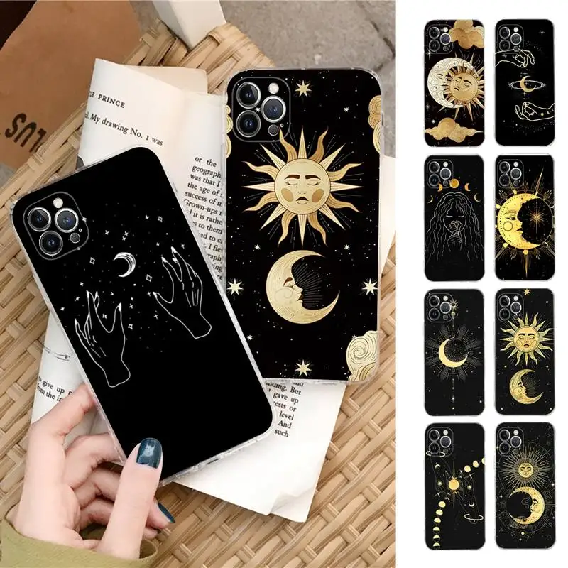 

Witches moon Tarot Mystery Totem Phone Case Silicone Soft for iphone 14 13 12 11 Pro Mini XS MAX 8 7 6 Plus X XS XR Cover