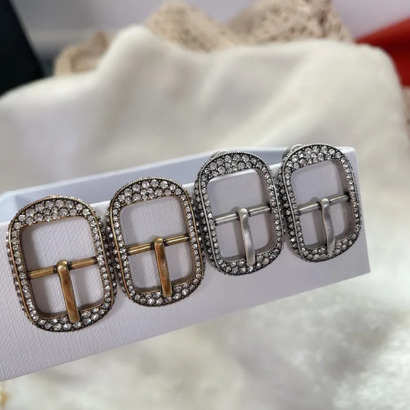 

Timeless Wonder Fancy Zircon Geo Belt Button Stud Earrings for Women Designer Jewelry Goth Luxury Brand Runway Gift Vintage 4022