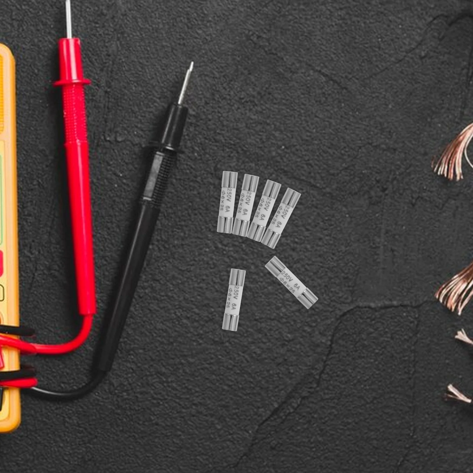 10 шт. цифровой предохранитель мультиметра 6 А 500 В для четкого макс. номера 6а