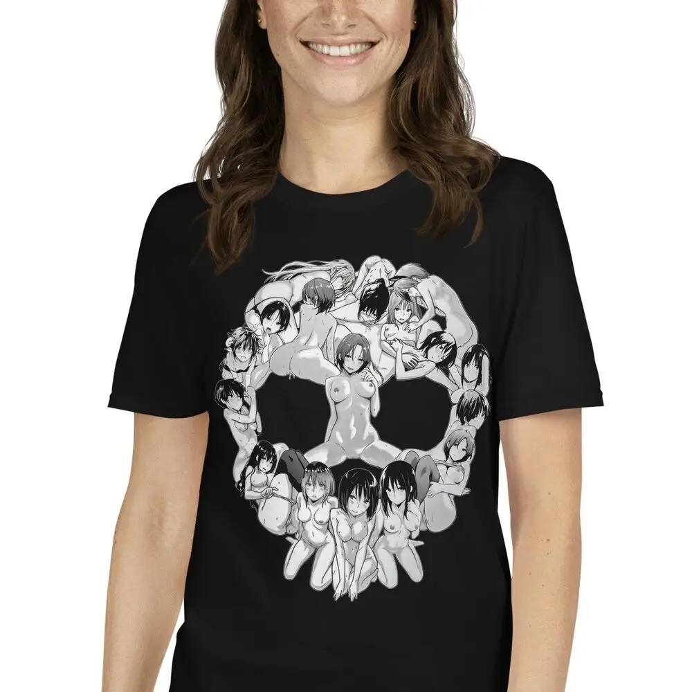 Футболка унисекс с коротким рукавом и черепом в готическом стиле Харадзюку