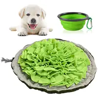 New Pet Dog Puzzle Toys Slow Feeding Food Mat Dog Snuffle Mat Slow Feeder Pad For Encourage Foraging Skills Sniffing Soft Mat