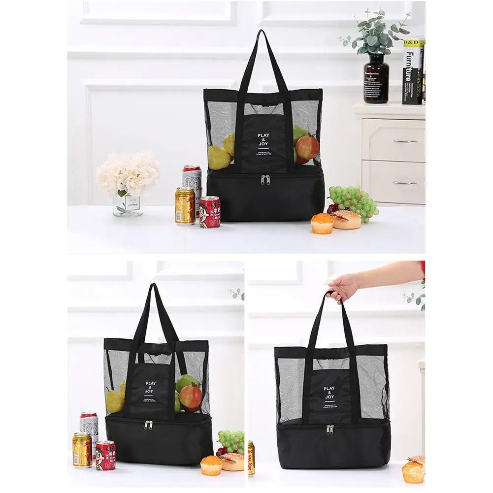 

1pc Swimming Beach Bag Hot Sale Outdoor Waterproof Bag Nylon+Mesh Dry And Wet Separation Swimming Beach Bag Travel Bag