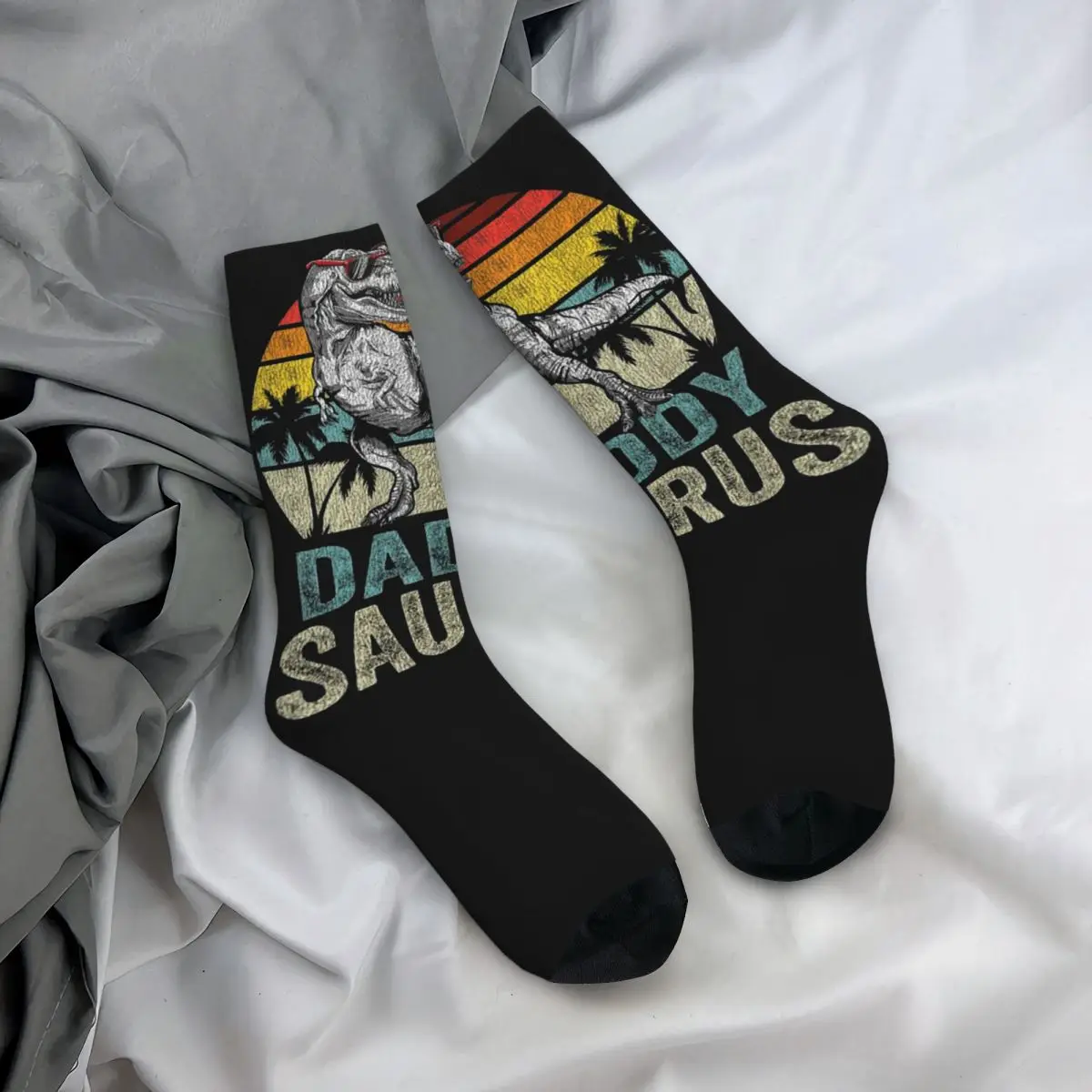 Носки Papasaurus с принтом для мужчин и женщин удобные носки повседневного ношения в